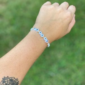 Custom Stretch Name Bracelet Set